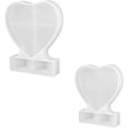 thumbnail image 4 of Silicone Mold Heart 2 Pcs Photo Frame Resin Molds DIY Photo Frame Resin Molds Heart Silicone Mold Silicone Mold Resin Molds Silicone Epoxy Resin Photo Mold Resin Craft Photo Frame Resin Craft DIY, 4 of 4