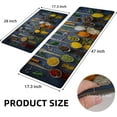 thumbnail image 3 of Spice Cooking Kitchen Mat Set 2 Pieces Artistic Colorful Kitchen Rug Farmhouse Non Slip Anti Fatigue Kitchen Rugs Comfort Standing Mats Runner Carpet for Sink, 17.3" x 28" + 17.3" x 47", 3 of 6