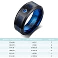thumbnail image 3 of ruzhgo 8MM Ring Simple Embedded Fashion Lightweight Durable Finger Rings Small Simple Solid Color Jewelry Men Gift Festival Size 7 Size 11, 3 of 6