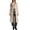 Beige, variant on Lightweight Cardigan for Women Floral Lace Mesh Tie Front Long Sleeve Sheer Cardigans Ruffled Colla See Through Flowy Maxi Tops Dusters Black L