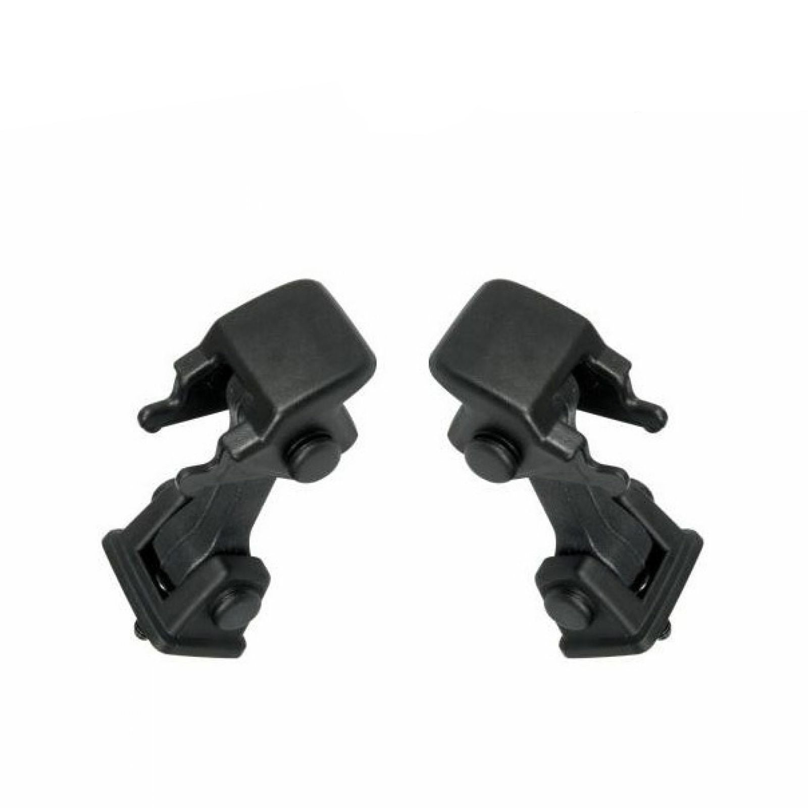 Black Hood Hold Down Latch Set Pair For Jeep 19972006 TJ 19972006