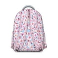 thumbnail image 3 of "Sunflower Patchwork Floral Backpack - Unique School Backpack for Creative Teens, Handmade-Inspired Flowers Design, Roomy College Essential with Charm Hook", 3 of 6