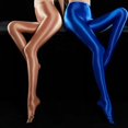 thumbnail image 3 of Medias de licra brillante y opacas para mujer, medias deportivas para fitness, 3 of 5