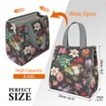 thumbnail image 3 of Pioneer Flower Floral Print Pattern Insulated Lunch Bag for Women & Adults,Large Portable Soft Cooler Lunch Bag,Thermal Food Storage Tote with Pearl Cotton,8.66L,8.75x5.75x9.5 Inch, 3 of 6