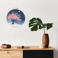thumbnail image 4 of DIY Stamped Cross Stitch Kits Cherry Flower Tree under Blue Moonlight Easy for Beginners with Hoop 11CT Counted Embroidery Needlepoint Crafts Arts for Handmade Enthusiasts and Home Decor 30x30cm(1), 4 of 8