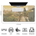 thumbnail image 7 of Anime Roof Aesthetic Anime Kawaii Gaming Mouse Mat, Rectangle 3XL Extra Large Mouse Pad 47.3 X 23.6 Inches Non-Slip Rubber Gaming Mouse Pad with Stitched EdgesOffice Mouse Pad for Women Men Kids, 7 of 7