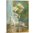 thumbnail image 1 of ARTCANVAS Anemones Roses Canvas Art Print by Berthe Morisot - Size: 26" x 18" (0.75" Deep), 1 of 9