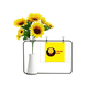 thumbnail image 1 of Para hacer que cada día cuente Tarjeta de bendición de jarrón de girasol artificial, 1 of 3