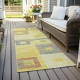 thumbnail image 6 of Addison Rugs Chantille Indoor/Outdoor Transitional Geometric Yellow Washable Runner Rug, 2'3" x 7'6", 6 of 6