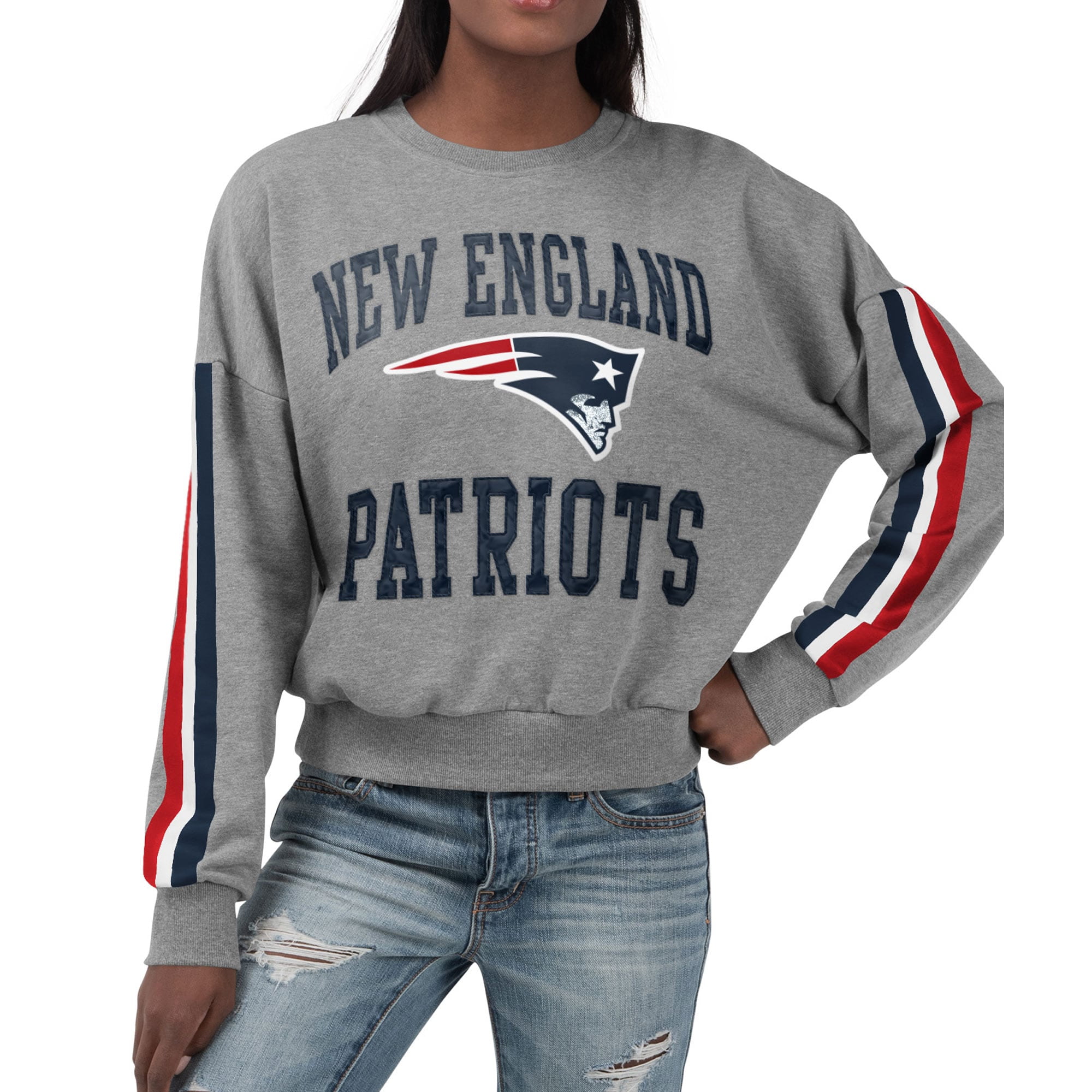 gray patriots sweatshirt