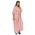thumbnail image 4 of Moomaya Robe de Nuit Longue Maxi pour Femmes, Cache-Maillot Imprimé à Manches Kimono, Maxi Kaftan, Robe de Nuit, Vêtement de Nuit, 4 of 6