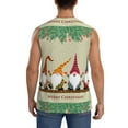 thumbnail image 4 of Bingfone Christmas Card With Gnomes Pattern Men's Tank Tops Workout Sleeveless Tee Shirts Running Beach Tanks for Men-Small, 4 of 8
