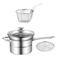 thumbnail image 4 of veasfak Deep Fryer Pot Set Multifunction French Fries Pot for BBQ Restaurant Kitchen C, 4 of 9