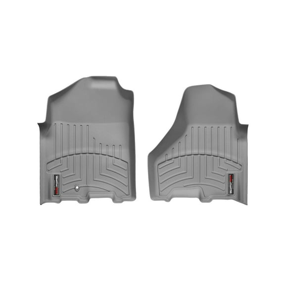 WeatherTech Custom Fit FloorLiners compatible with Ram Truck 1500, Ram 1500, Ram 2500/3500 - 1st Row (Driver & Passenger), Grey