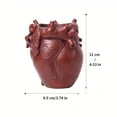 thumbnail image 3 of Human Heart Organ Pen Holder | 15-Slot Desk Organizer for Pens & Makeup Brushes | Resin Office Decor & Halloween Decoration | Space-Saving Home & Student Desk Accessory, 3 of 6