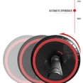 thumbnail image 3 of Rodillo para abdominales, rueda silenciosa para entrenamiento abdominal, accesorio deportivo para hombre y mujer (negro), 3 of 8