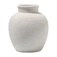 thumbnail image 2 of MMJ Ceramic Vase Vintage Distressed White Floral Arrangement Container Living Room Home Decor Centerpiece 7.09x6.3x6.3in, 2 of 7