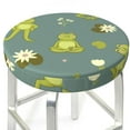 thumbnail image 3 of Lsque Cute Yoga Frogs Round Bar chair cushion covers Velvet Fabric Premium Comfort Protects from Scratches and Stains for 14-17 Inch Chair- 14 inch, 3 of 7