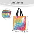 thumbnail image 2 of Single Shoulder Bag Convenience Bag 19.6×15.7×5.9in Light And Weight-Free Main Pocket Large Portable And Single Shoulder Back Lightgrey Tie-Dye Background Vibrant Colors And Swirling, 2 of 7