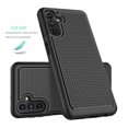 thumbnail image 4 of for Samsung Galaxy A14 5G Case, Dual Layer Protective Heavy Duty Cell Phone Cover Shockproof Rugged with Non Slip Textured Back - Military Protection Bumper Tough - 2023, 6.6inch ( Black ), 4 of 8