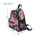 thumbnail image 3 of FORMRS Kids School Backpack with Front Zippered Pocket 12" Student Travel Daypack, Vibrant Pink Floral Pattern, 3 of 6