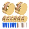 thumbnail image 1 of 8pcs Glass Clips Glass Shelf Fixed Clamp Bathroom Mirror Mounting Clip For Displaying, 1 of 4
