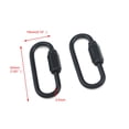 thumbnail image 2 of Quluxe Conector de enlace rápido de cadena M3.5 de 3,5 mm con bloqueo de cadena en forma de D resistente, negro (paquete de 6), 2 of 5