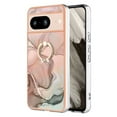 thumbnail image 2 of 360 Degree Rotating Ring Stand Case for Google Pixel 8,Dteck Shockproof Marble Patterned TPU Case Kickstand Slim Back Cover, Gold, 2 of 6