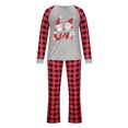 thumbnail image 2 of Wyobmus Matching Family Pajamas Sets Xmas Pj'S Cute Santa Claus Print Top and Plaid Bottom Sleepwear Jammies for Dad, 2 of 3