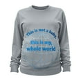thumbnail image 3 of Hxshgdsn Maternity Clothes For Womens Long Sleeves Crew Neck Pregnancy Sweatshirts Graphic Printed Funny Tops Spring Gray 2Xl, 3 of 6
