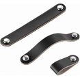 thumbnail image 5 of Black Leather Cabinet Handles, 8 Pack 128mm Drawer Pulls for Furniture, Cupboard and Cabinet Knobs, 5 of 5