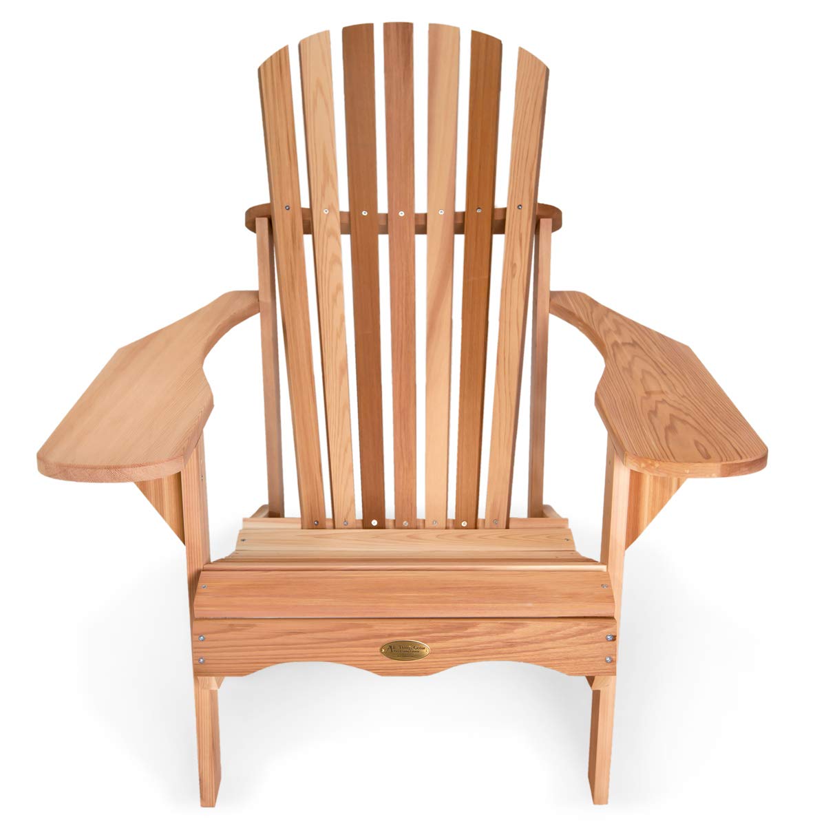 All Things Cedar AA21 Adirondack Adult Cedar Patio Outdoor Chair - 32L x 36W x38H