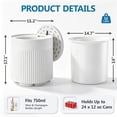 thumbnail image 4 of Enyopro 3-in-1 Outdoor Cooler Side Table, 10Gal HDPE Insulated Patio Table with Storage for use as Party, Patio Decor for Deck Poolside Garden, White, 4 of 4