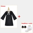 thumbnail image 1 of Disfraz de Anime SPY X FAMILY Anya Forger, disfraz de Spy X Family, bonito vestido negro y azul, uniforme escolar, muñeco de León, ropa de Halloween Gao Jinjia LED, 1 of 2