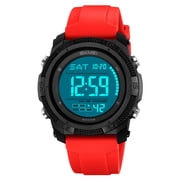 MMJ Digital Watch Large Display Multifunction Luminous Alarm Sports Waterproof Wristwatch Outdoor Running Hiking Casual Unisex