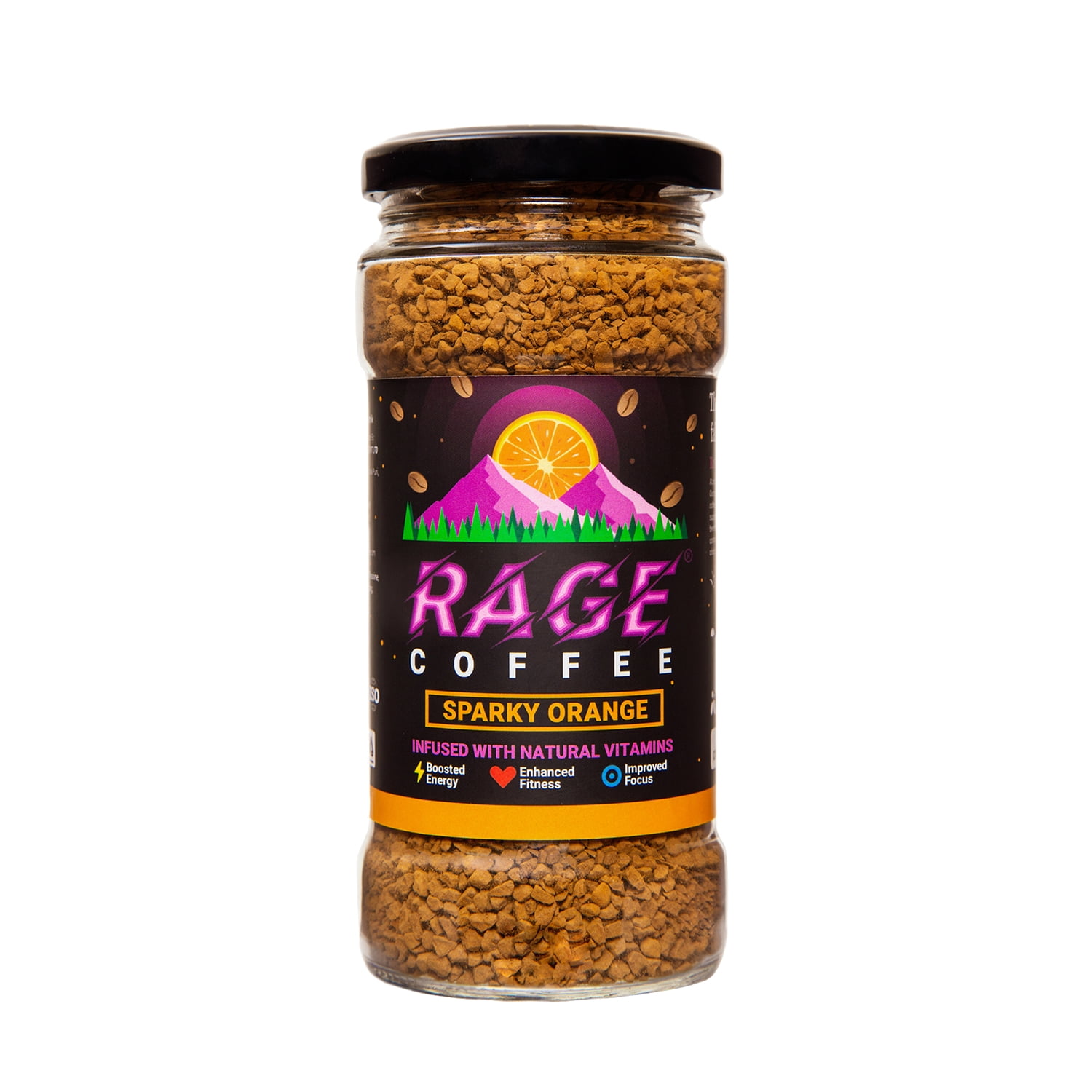Rage Coffee 100 Gms Sparky Orange Flavour Premium Arabica Instant