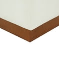 thumbnail image 5 of SAFAVIEH Couture Natalya Modern Boucle Ottoman, Ivory/Walnut, 5 of 6