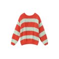 thumbnail image 1 of Gupgi Women Striped Sweaters Long Sleeve Loose Knit Pullover Preppy Jumper Tops for Fall Winter, 1 of 1