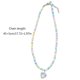 thumbnail image 3 of Eye Catching Beaded Chain Necklace Colorful Dopamines Necklace Rainbow Candy Color Heart Pendant Choker Jewelry Women Yellow, 3 of 4