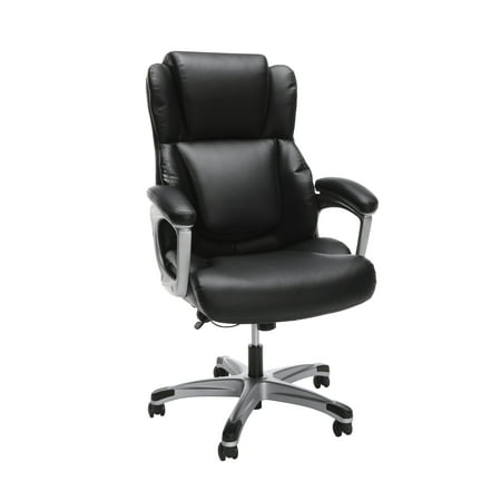 OFM Essentials Series Ergonomic Executive Bonded Leather Office Chair, in Black