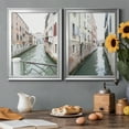 thumbnail image 4 of 2 Piece Set Venice Canal I Premium Framed Canvas - Ready to Hang - 22.5 x 30.5 Each - Black Frame, 4 of 8