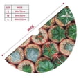 thumbnail image 2 of KLL 30" Christmas Tree Skirt Cactus 4 Xmas Tree Skirts Mat for New Year Xmas Holiday Party Indoor Outdoor Home Decoration, 2 of 5