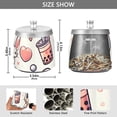 thumbnail image 3 of Rabbits Hearts Milk Tea Ashtray with Lid Smell Proof Cigarette Ashtray Stainless Steel Smokeless Ash Holder for Indoor Outdoor, 3 of 7