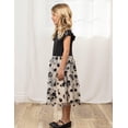 thumbnail image 3 of Arshiner Toddler Girls Summer Sundresses Crew Neck Tutu Gown Flower Girls Dresses for Party Wedding, 3 of 7