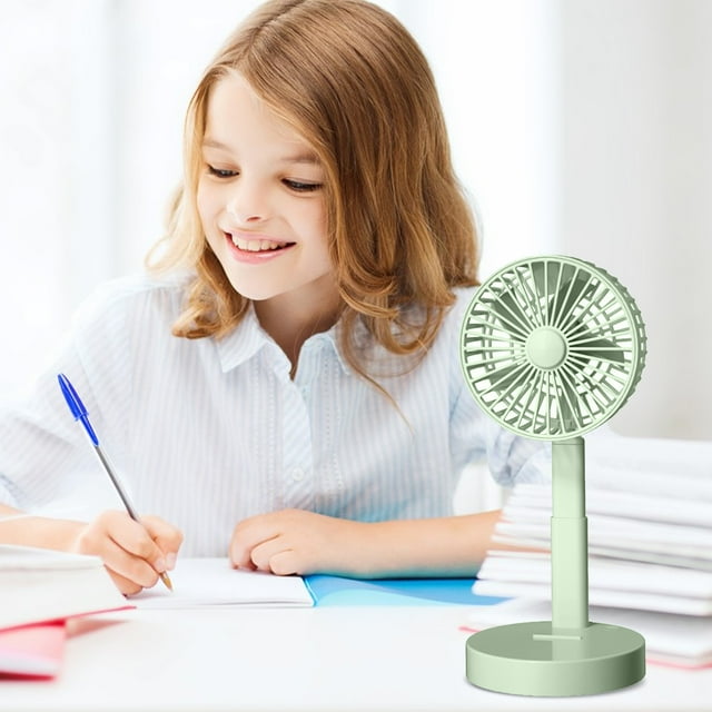 KTTECTOA Vertical Foldable Telescopic Charging Fan, Minimalist, Mini Portable Desktop, Soft Wind Student DormitoryDecor Canada Days Kitchen Home and Kitchen