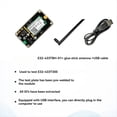 thumbnail image 4 of 433MHz 3.0dBi LoRa IOT Transmitter Receiver Test Board E32-433TBH-01 with E32-433T30S Module Antenna USB Cable, 4 of 6