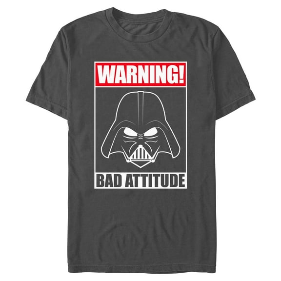 Mens Star Wars Warning Bad Attitude T Shirt