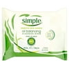 Simple Kind to Skin Facial Care Oil Balancing Wipes 25 count