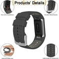 thumbnail image 2 of MYKOMI Bracelet Compatible avec les Bracelets Fitbit Charge 6/Fitbit Charge 5 pour Femmes et Hommes, Bracelet de Rechange Sport Doux et Respirant pour Fitbit Charge 6/Charge 5, 2 of 7