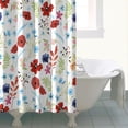 thumbnail image 4 of Pioneer Flower Floral Print Pattern Shower Curtain 72"x72" ,Bathroom Decorative Shower Curtains Set with 12 Hooks,Modern Waterproof Washable Shower Curtain, 4 of 6